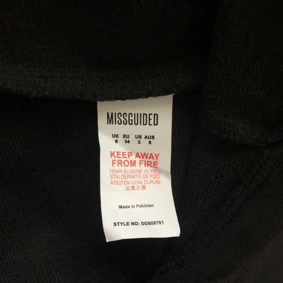 Missguided Binding Oversized Sports Dress Size 2 - Picture 6 of 8